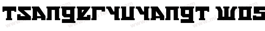 TsangerYuYangT WO5KremlinDuma Bold字体转换